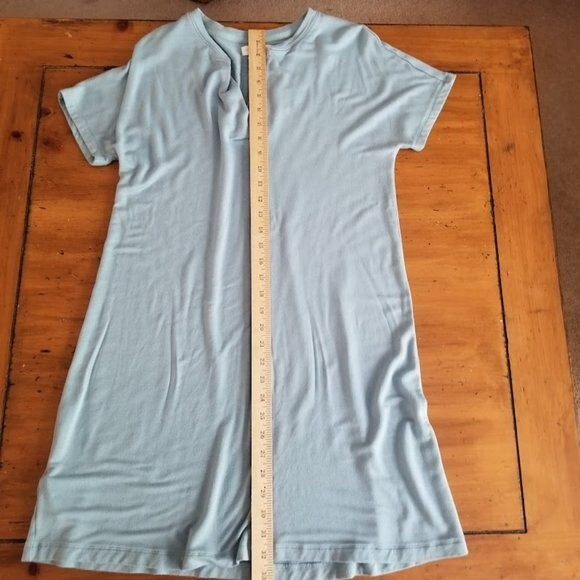 Lou & Grey Signature Soft Cozy Slate Blue Dress Stretch Jersey Knit Size Small - Picture 8 of 8